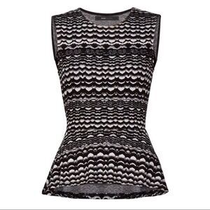 Bcbg maxazria Maribella Knit Sleeveless Peplum Top